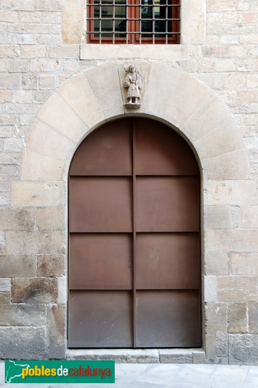 Barcelona - Palau de la Generalitat. Façana del carrer Sant Honorat