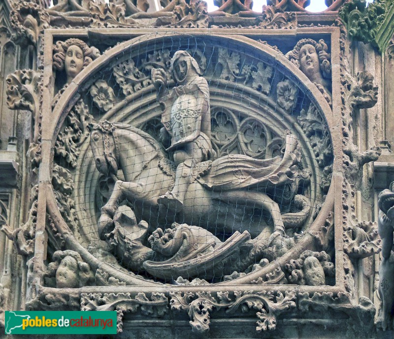 Barcelona - Palau de la Generalitat. Medalló de Sant Jordi