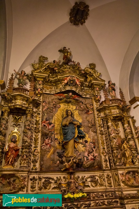 Sitges - Església de Sant Bartomeu i Santa Tecla. Retaule de la Immaculada