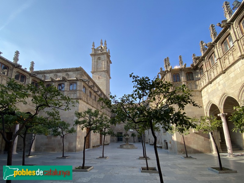 Barcelona - Palau de la Generalitat. Pati dels Tarongers