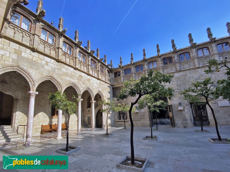 Barcelona - Palau de la Generalitat. Pati dels Tarongers