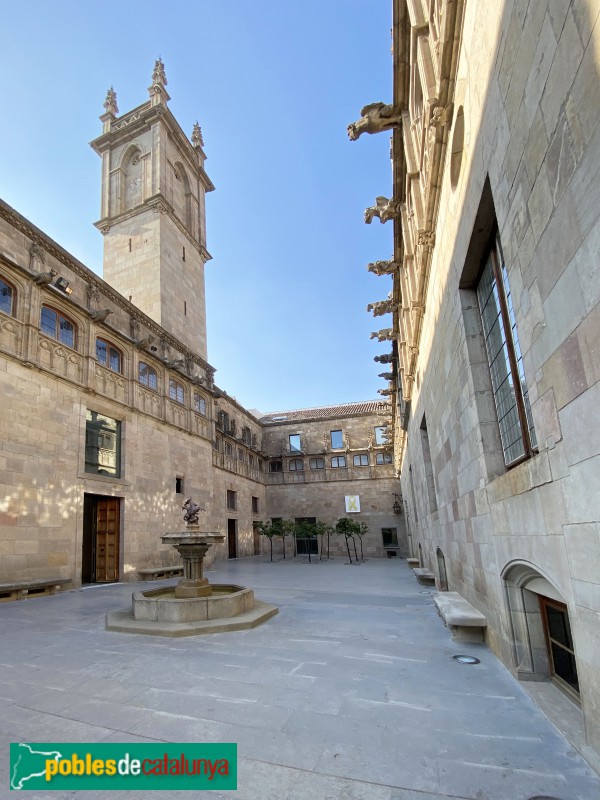 Barcelona - Palau de la Generalitat. Pati dels Tarongers