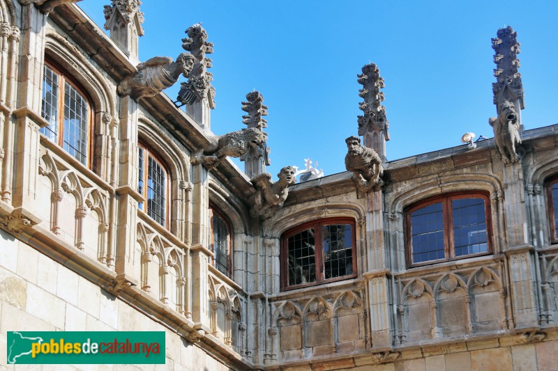 Barcelona - Palau de la Generalitat. Pati dels Tarongers