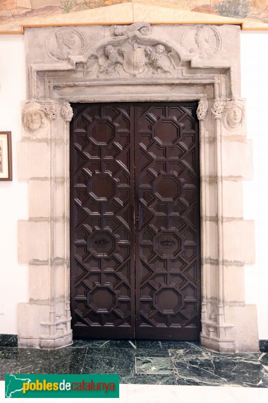 Barcelona - Palau de la Generalitat. Porta interior de la sala Torres Garcia