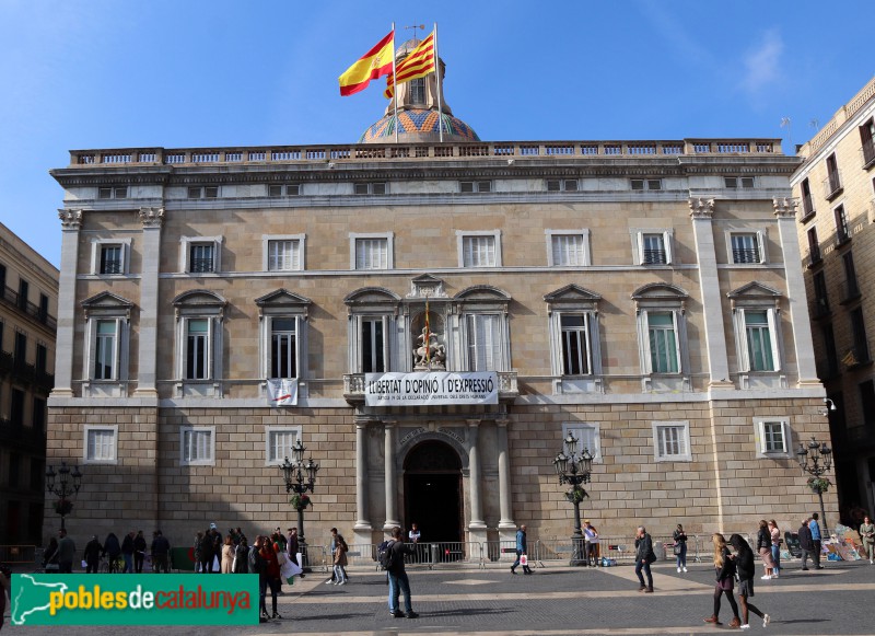 Barcelona - Palau de la Generalitat. Façana principal