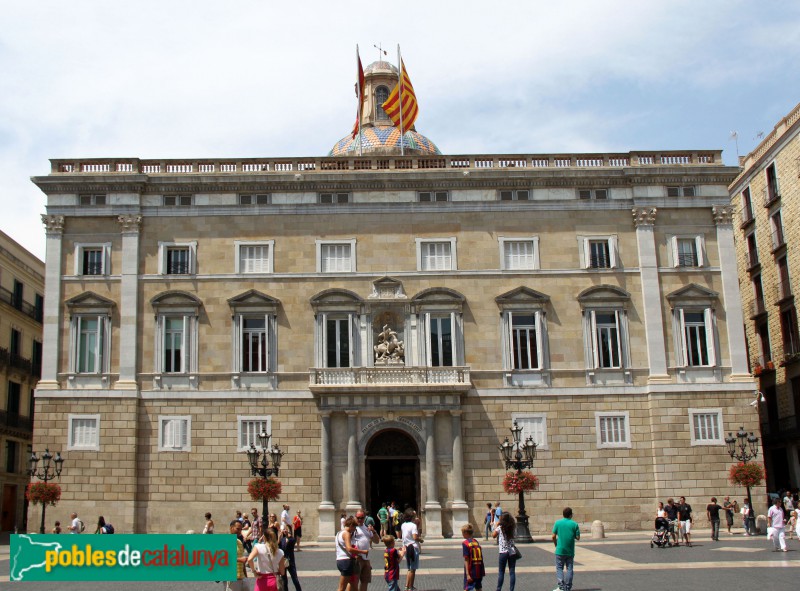 Barcelona - Palau de la Generalitat. Façana principal