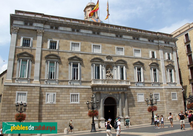 Barcelona - Palau de la Generalitat. Façana renaixentista