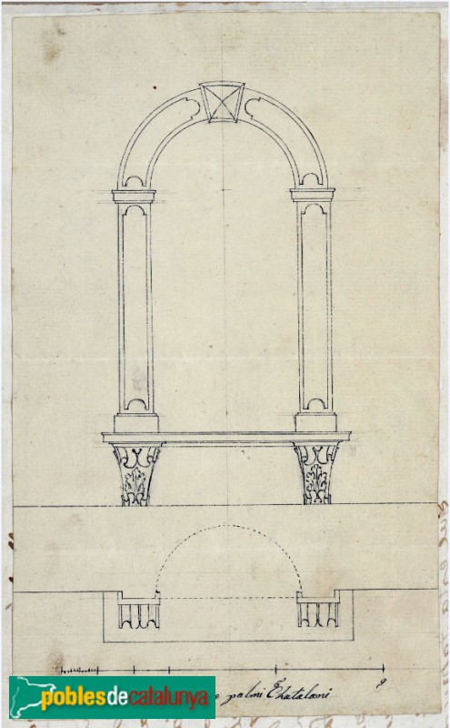 Barcelona - Rambla, 123, plànol capelleta (Arxiu Històric de la Ciutat de Barcelona)