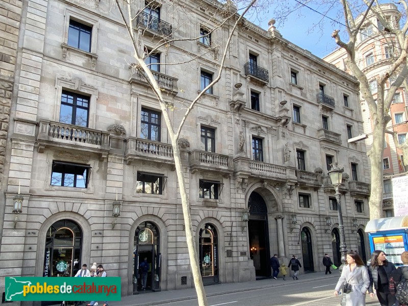 Barcelona - Tabacs de Filipines, façana Rambla