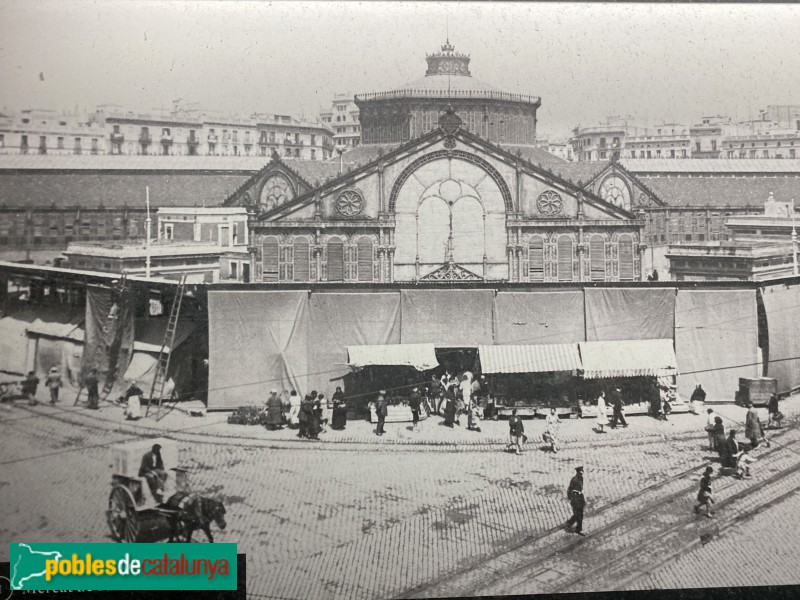 Barcelona - Mercat de Sant Antoni, foto antiga