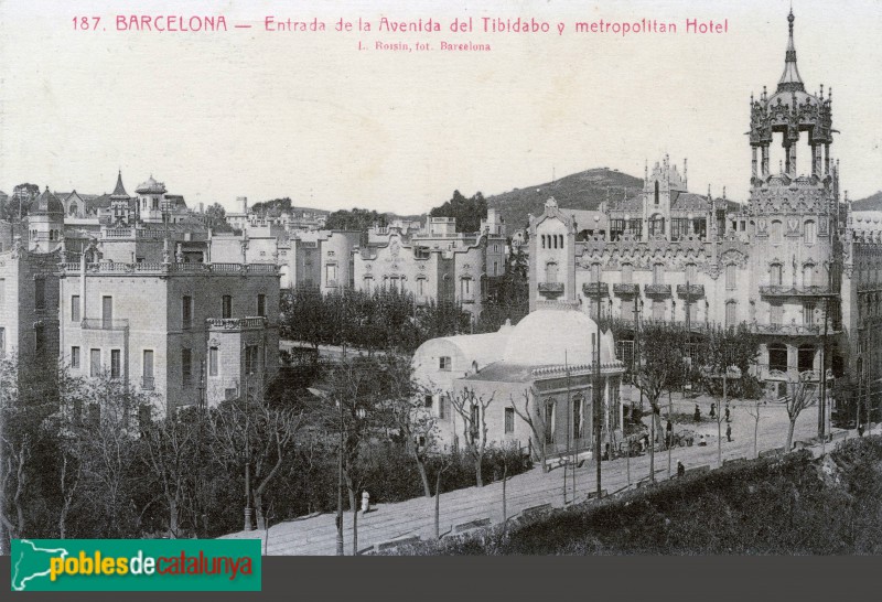 Barcelona - Torre Andreu (La Rotonda), postal antiga