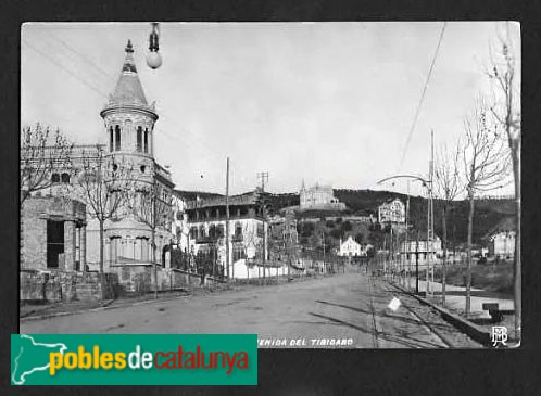 Barcelona - Av. Tibidabo, 27, postal antiga