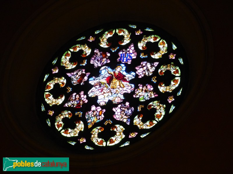 Taradell - Església Sant Genís. Rosassa (Foto: Graciel·la Vidal, 2017) Taradell - Església Sant Genís. Rosassa