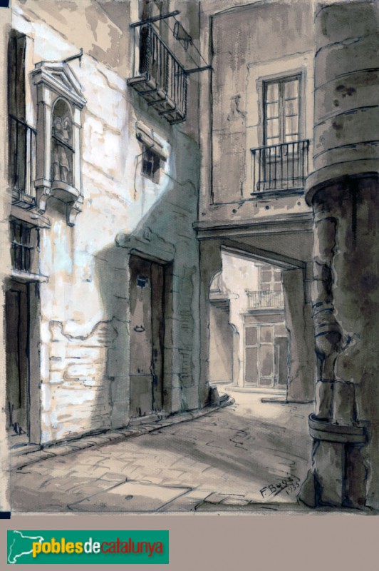 Carrer de Boquer - Francesc Buyé, 1935 (Arxiu Històric de la Ciutat de Barcelona)