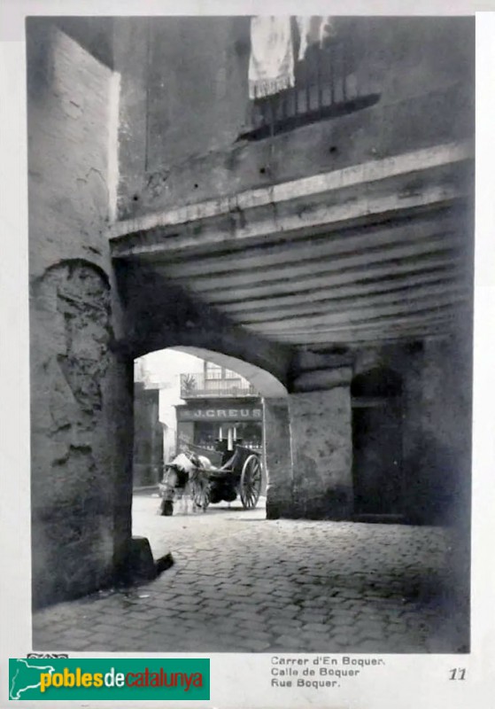 Carrer de Boquer, postal antiga