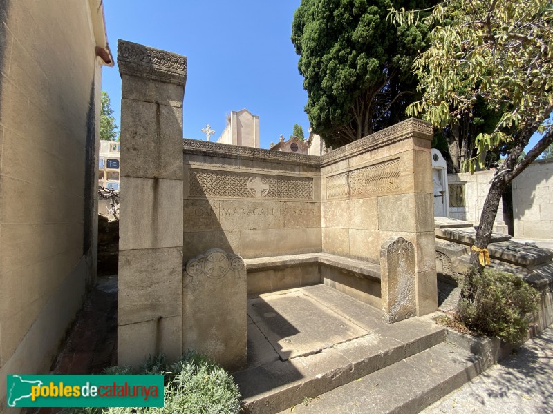 Barcelona - Cementiri de Sant Gervasi. Sepulcre Joan Maragall