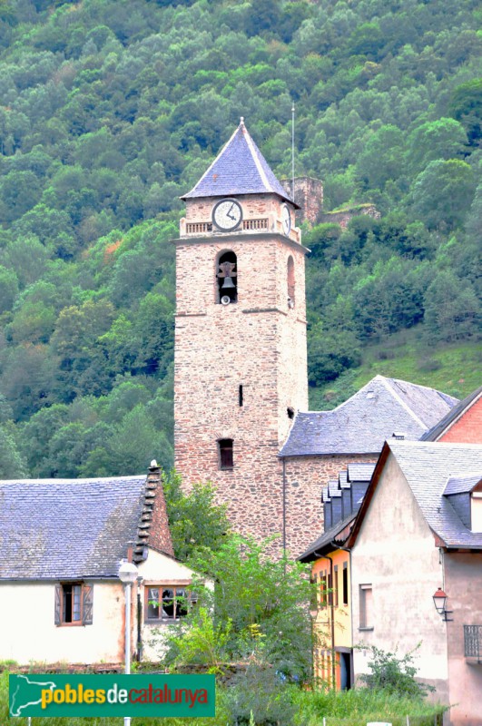 Les - Església de Sant Joan Baptista. Campanar