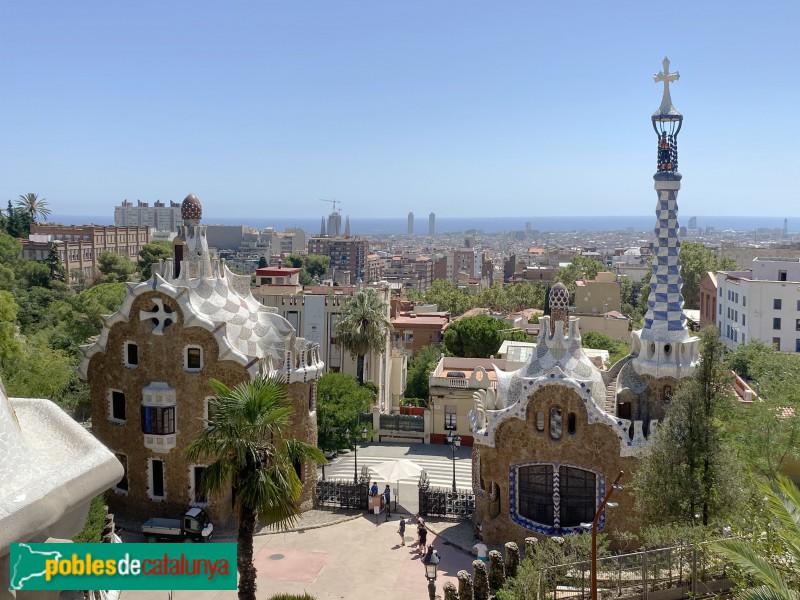 Barcelona - Park Güell, pavellons d'entrada (Foto: Albert Esteves, 2020) Barcelona - Park Güell, pavellons d'entrada