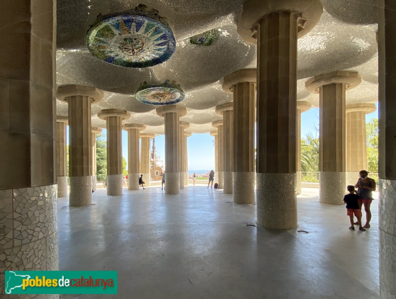 Barcelona - Park Güell. Sala hipòstila