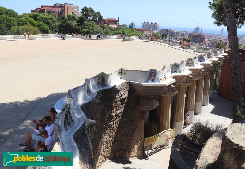 Foto de Barcelona - Park Güell. Plaça