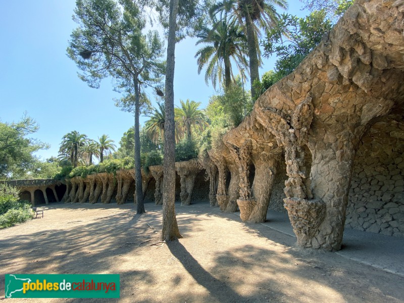 Barcelona - Park Güell. Pòrtic de la Bugadera