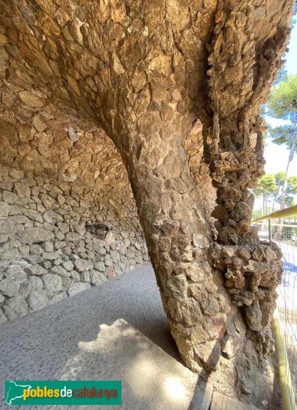 Barcelona - Park Güell. Pòrtic de la Bugadera