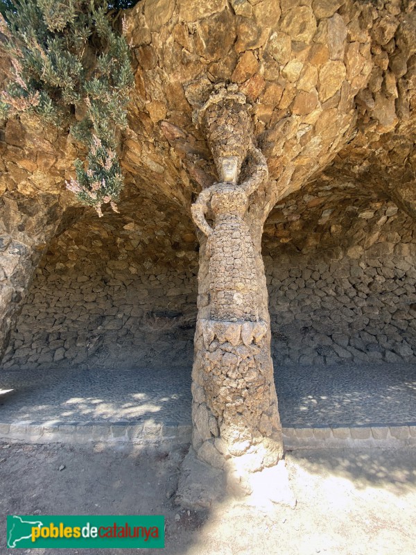 Barcelona - Park Güell. Pòrtic de la Bugadera