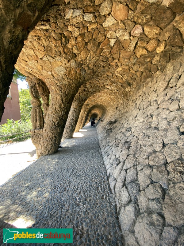 Barcelona - Park Güell. Pòrtic de la Bugadera