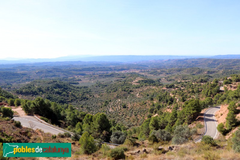 La Granadella - Panoràmica des del mirador de les Terres de l'Ebre