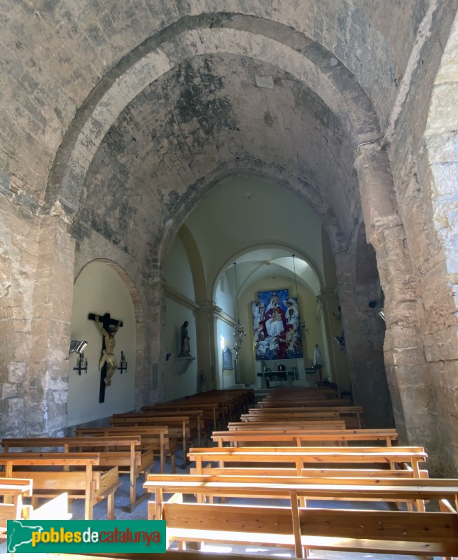 El Vilosell - Església de Santa Maria. Interior