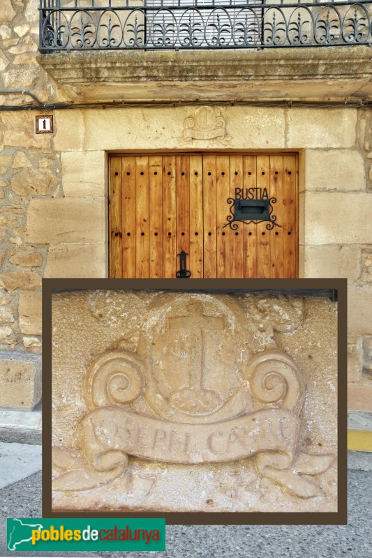 La Pobla de Cérvoles - Portal de 1734