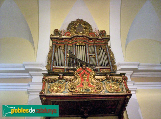 La Pobla de Cérvoles - Església de Santa Maria de la Junquera. Orgue barroc