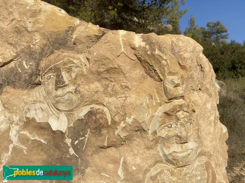 Cervià de les Garrigues - Escultura a la Ruta dels sentits