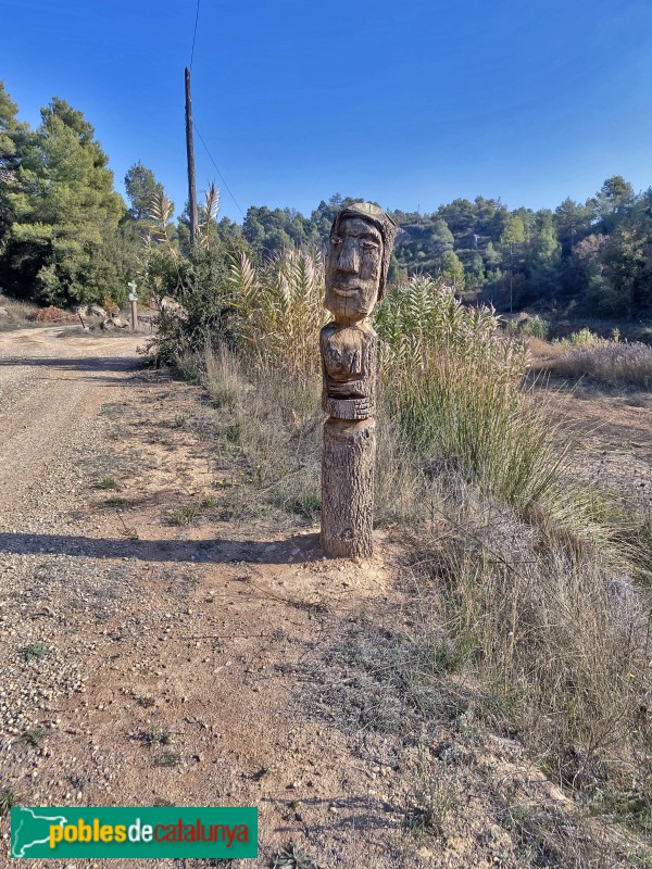 Cervià de les Garrigues - Escultura a la Ruta dels sentits