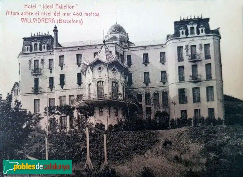 Barcelona - Antic Hotel Ideal Pavillon. Postal antiga