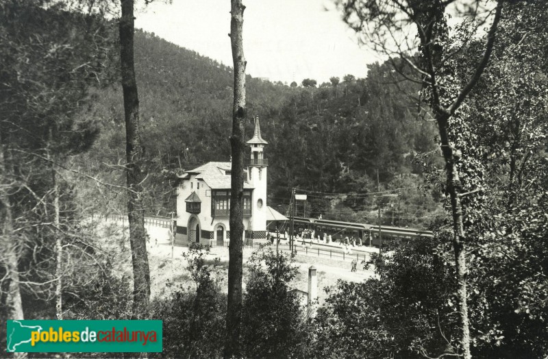 Barcelona - Estació de tren de Les Planes - <i>Arxiu Fotogràfic de Barcelona, 1915</i>