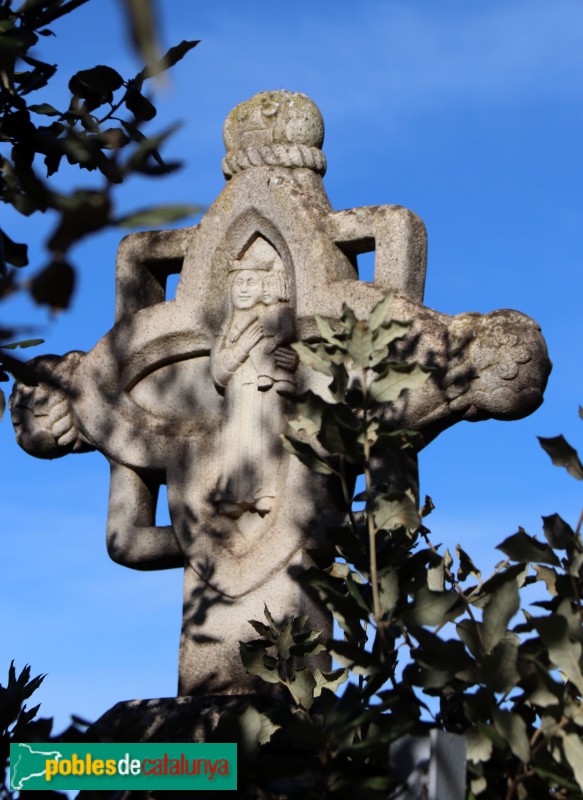 Barcelona - Creu davant l'església de la Salut (Les Planes)