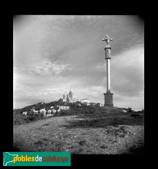 Barcelona - Creu de Collserola. Fons Cuyàs