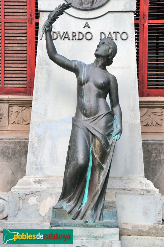 Barcelona - Quinta de Salut L'Aliança. Monument a Eduardo Dato