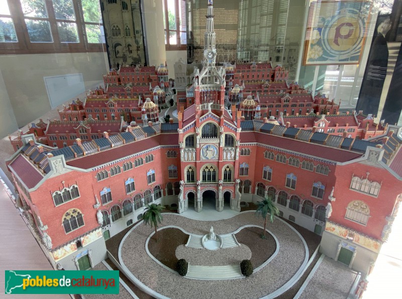 Maqueta de l'Hospital de la Santa Creu i Sant Pau