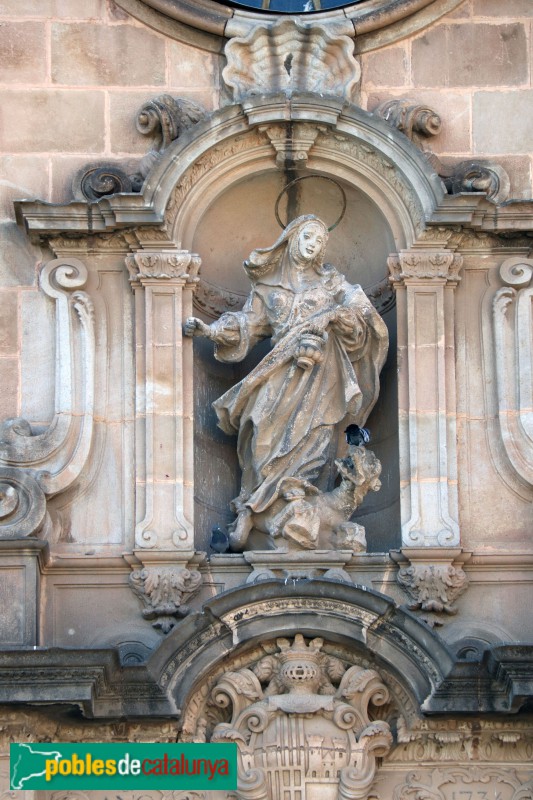 Barcelona - Portada de Santa Marta (Hospital de Sant Pau)