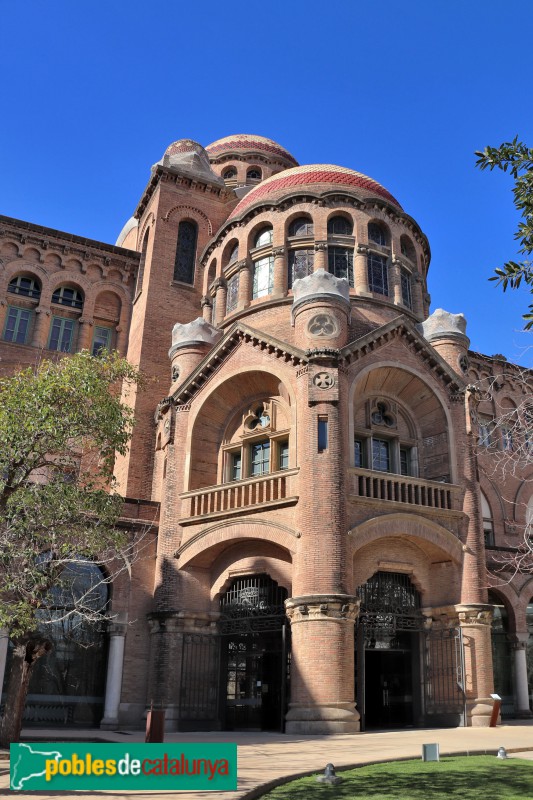 Hospital de Sant Pau - Pavelló de Convalescència. Façana exterior