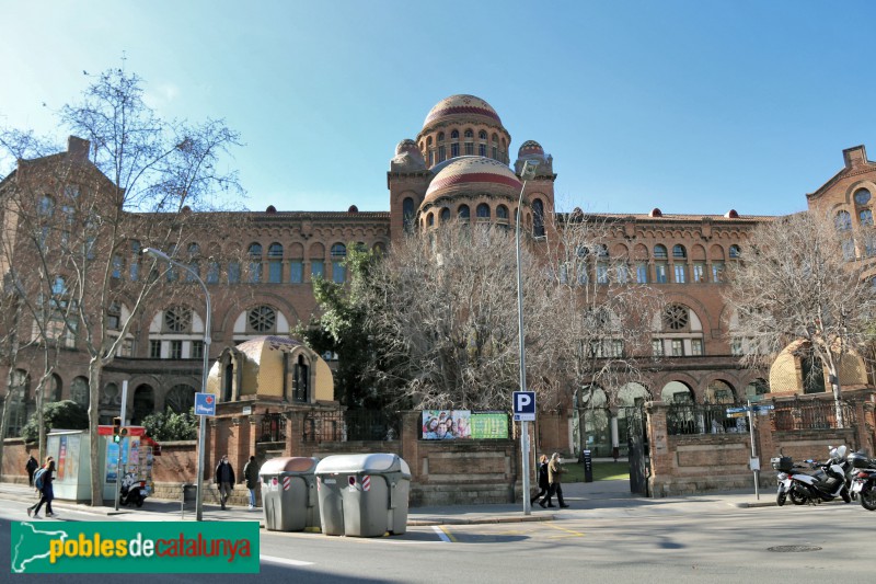 Hospital de Sant Pau - Pavelló de Convalescència. Façana exterior