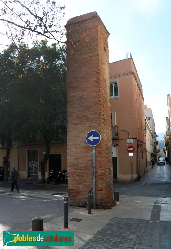Barcelona - Torre d'aigua de la plaça de les Masies d'Horta (Foto: Albert Esteves, 2021) Barcelona - Torre d'aigua de la plaça de les Masies d'Horta