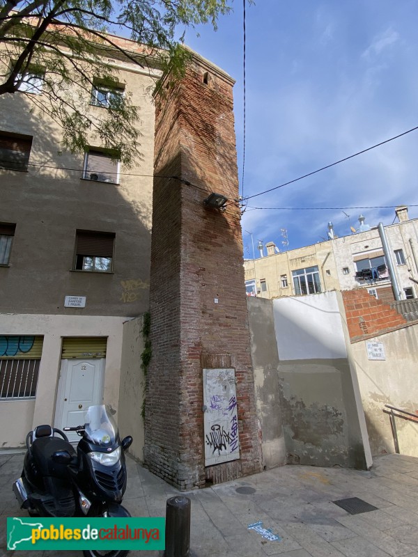 Barcelona - Torre d'aigua del carrer Rajoler (Foto: Albert Esteves, 2021) Barcelona - Torre d'aigua del carrer Rajoler