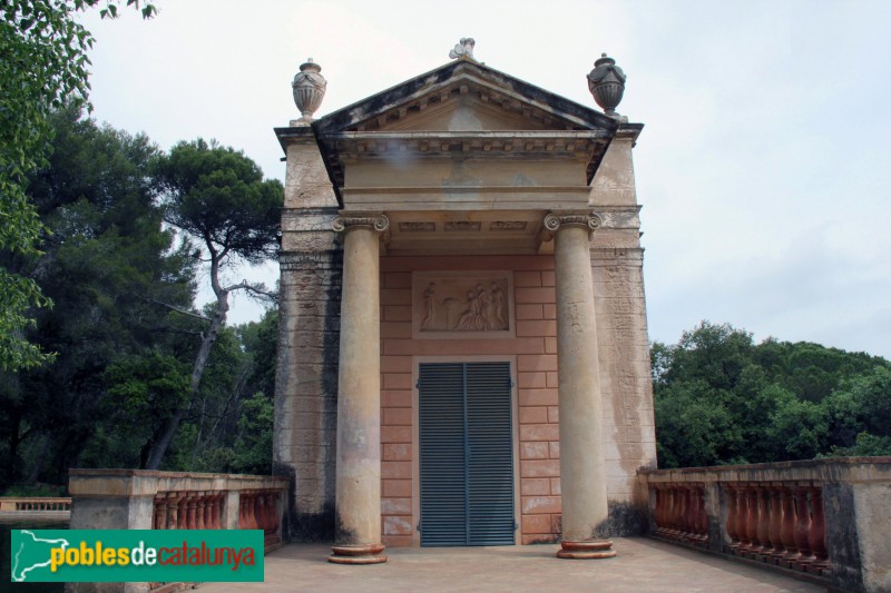 Barcelona - Jardins del Laberint d'Horta. Pavelló de Carles IV