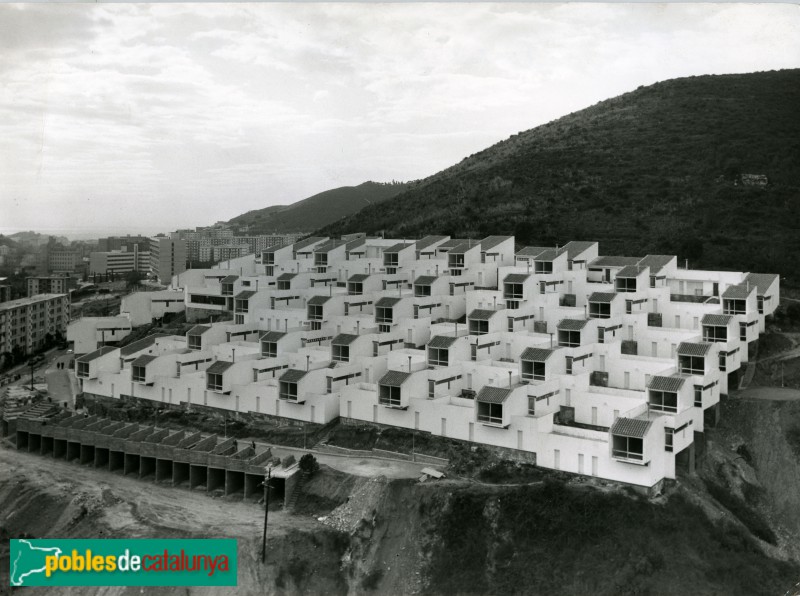 Barcelona - Casetes Blanques de Montbau - Arxiu Fotogràfic de Barcelona