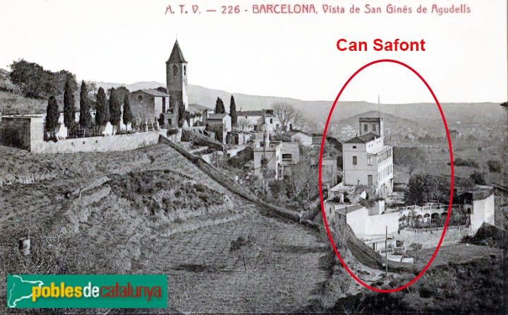 Barcelona - Can Safont. Postal antiga