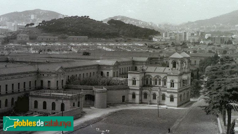 Barcelona - Església de Sant Rafael, de l'Hospital Mental. Fotografia antiga