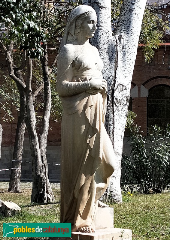 Barcelona - Escultura <i>Mare de Déu embarassada</i>